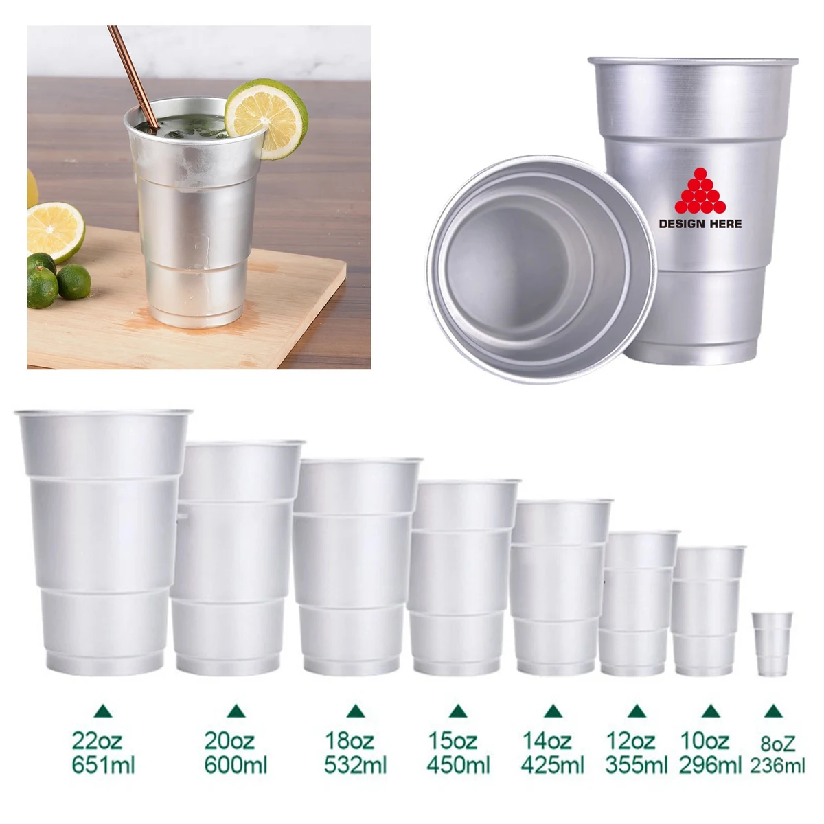 Full Color 16OZ Aluminum Cup 1