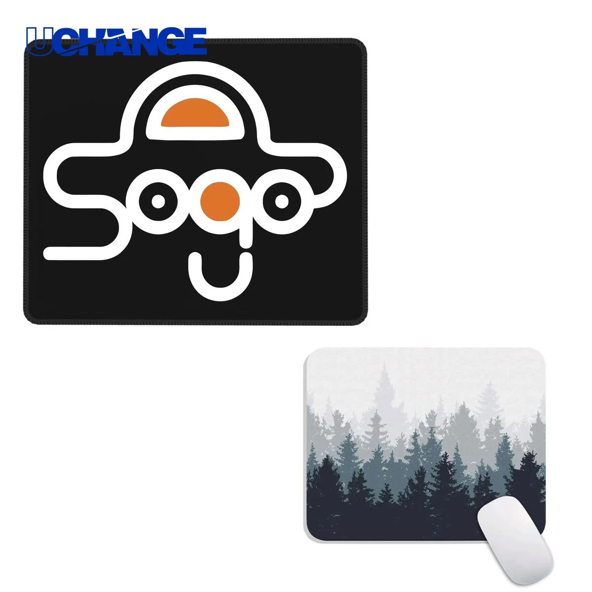Full Color Mouse Pad Mat with Stitched Edge (7" x 8.6") 1