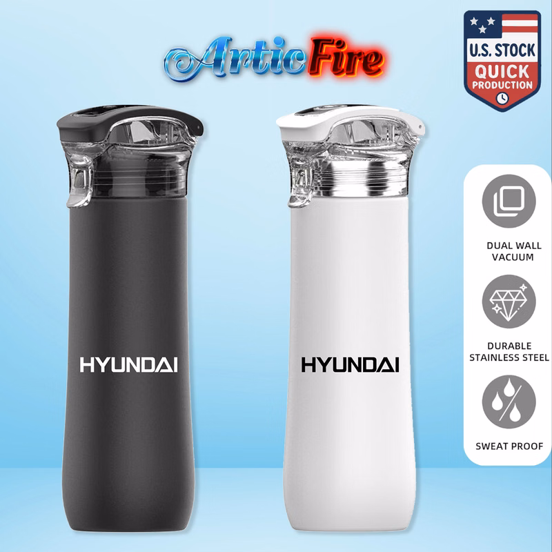 ArticFire 23oz Double Wall Vacuum Insulated Bottle with Locking Flip Top Lid and Carrying Handle