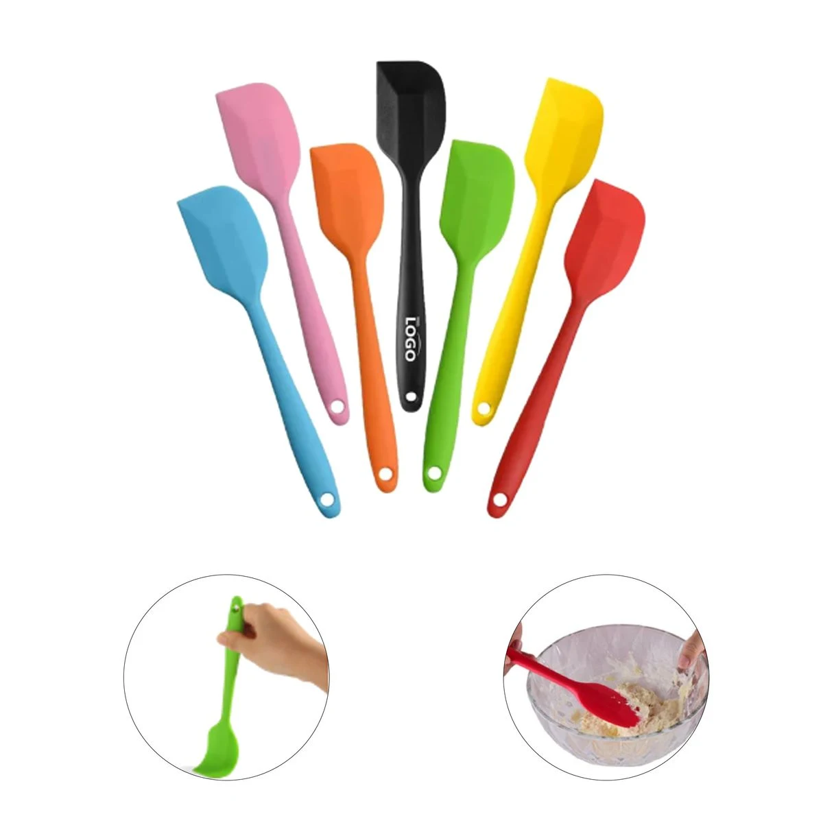 Customizable 8.27 in Silicone Baking Spatula Utensil 1