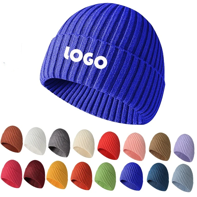 Customized solid color knitted hat 1
