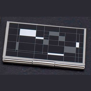 Business Card Case w/Black Design
