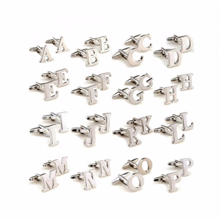Alphabet Letters Cuff Links