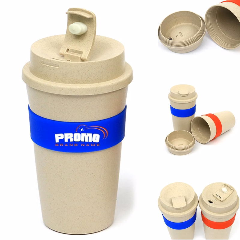 Eco-Friendly Reusable Biodegradable Wheat Straw Fiber Cups
