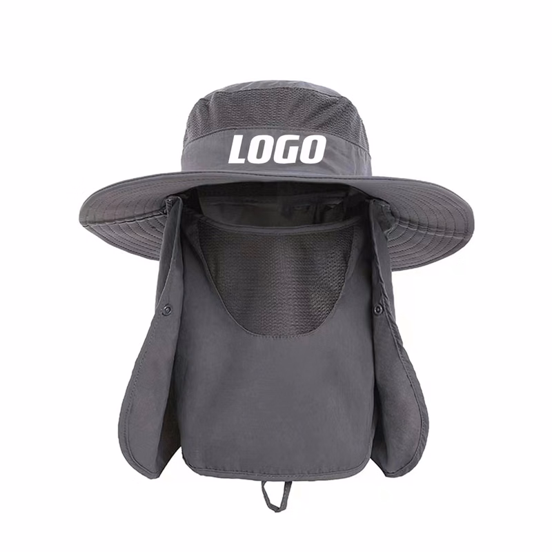 Protection Sun Caps With Mesh Mask And Neck Flap