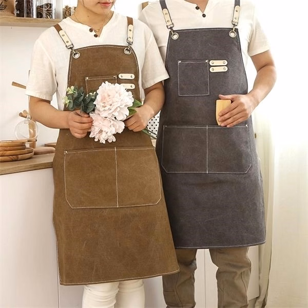 Aprom Men Women Canvas Cooking Apron