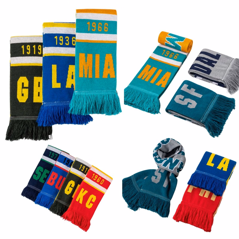 Custom Knitted Scarf With Fringe MOQ100pcs