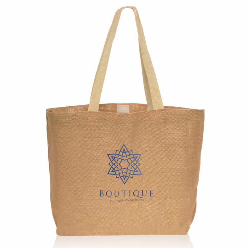 Jute Tote Bag - 17" W x 13" H