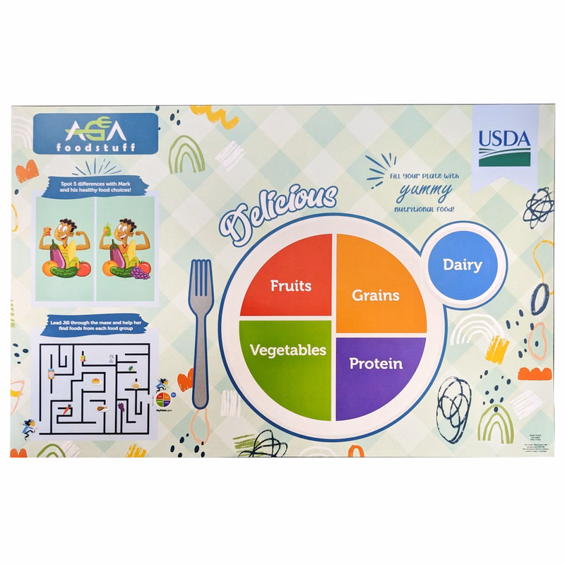 My Plate Healthy Eating Placemat