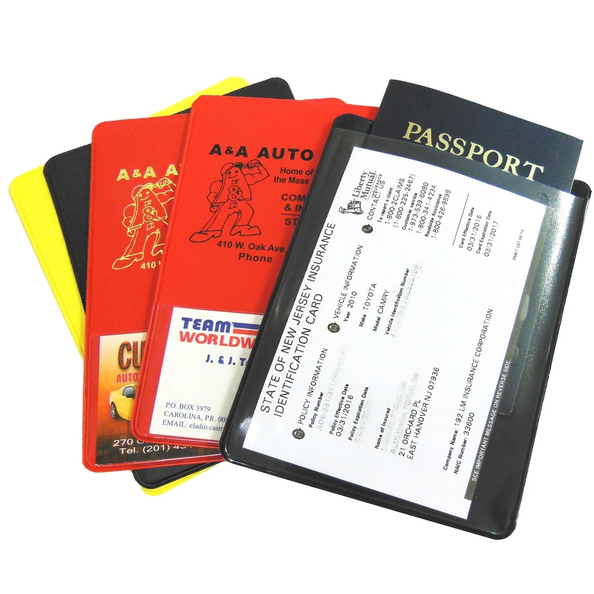 Passport/Insurance Card Case/Passbook Sleeve 4 1/2" x 6" 1