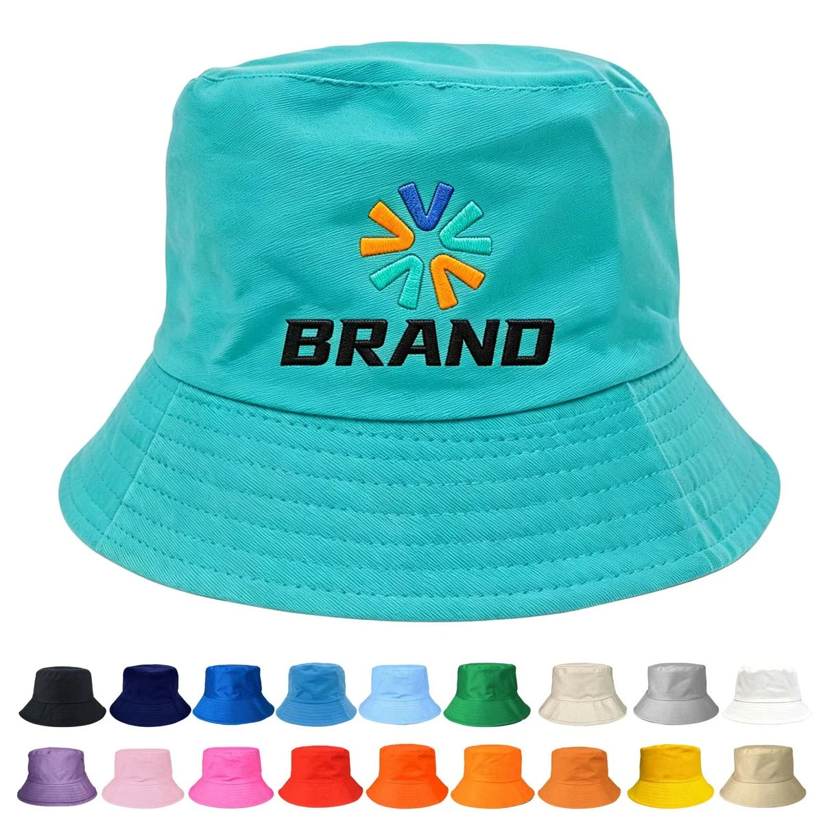 Cotton Embroidered Bucket Hat 1