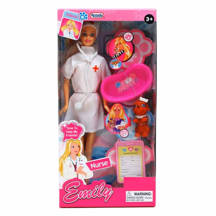 Nurse Emily Doll Sets - Pets 11.5"