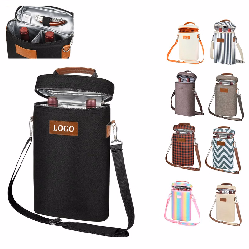 Leakproof Insulated Wine Tote Carrier Bag