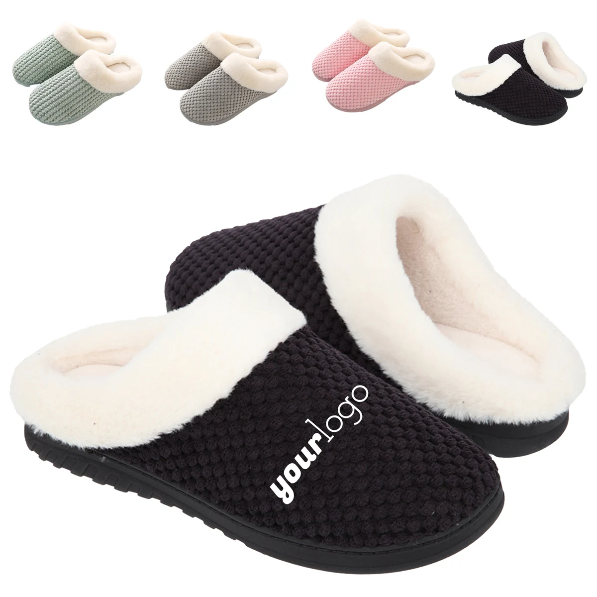 Warm Indoor Coral Fleece Slippers for Women 1