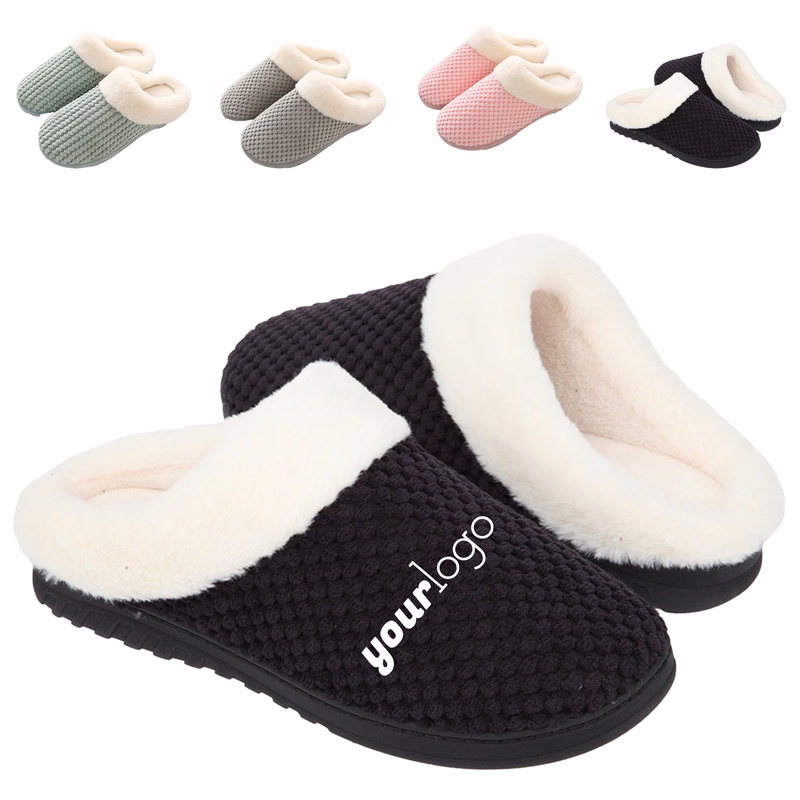 Warm Indoor Coral Fleece Slippers for Women