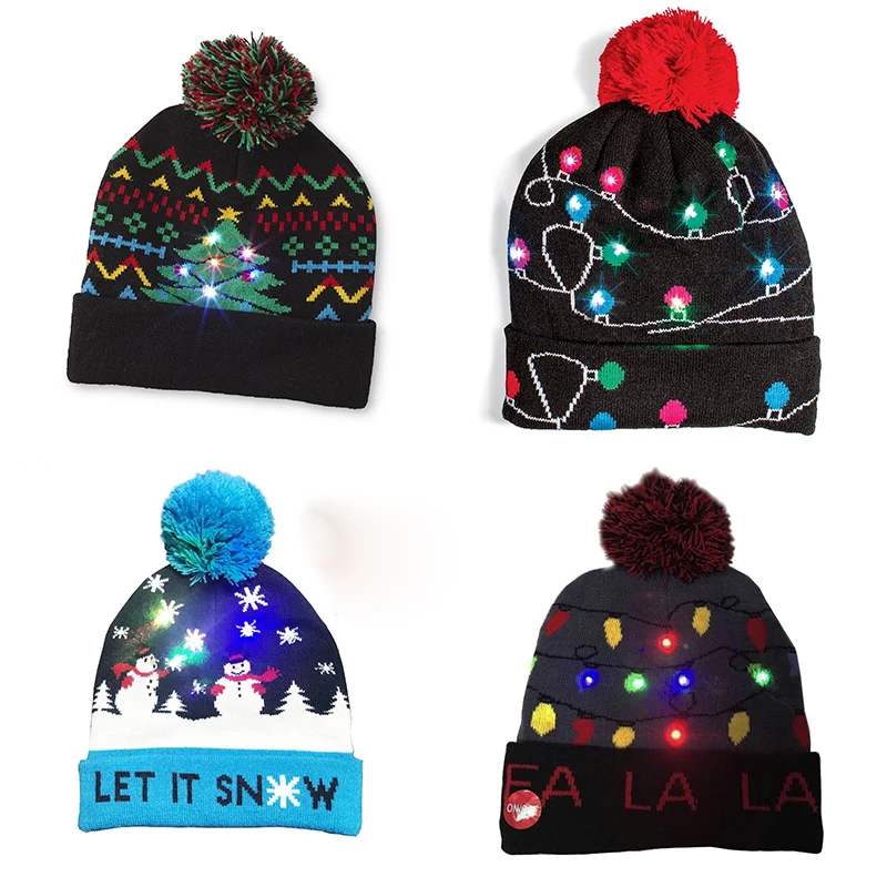 Light Up LED Christmas Hat 1