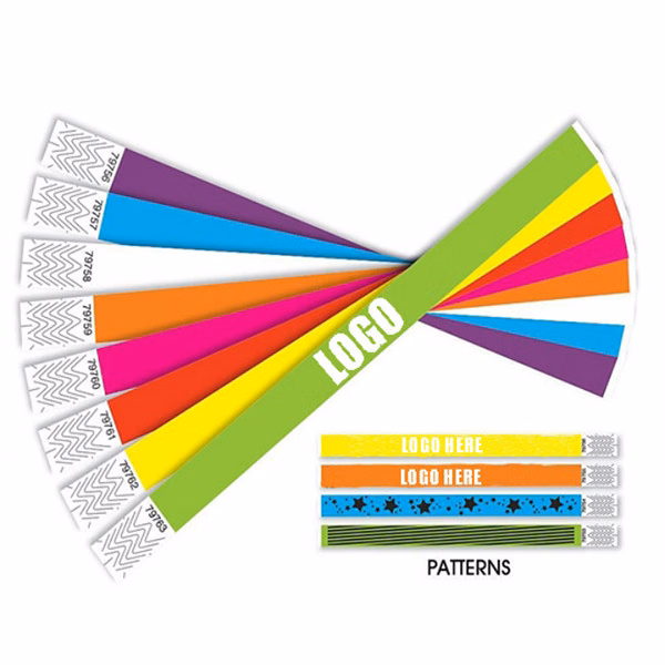 1 Inch Premium Paper Wristbands