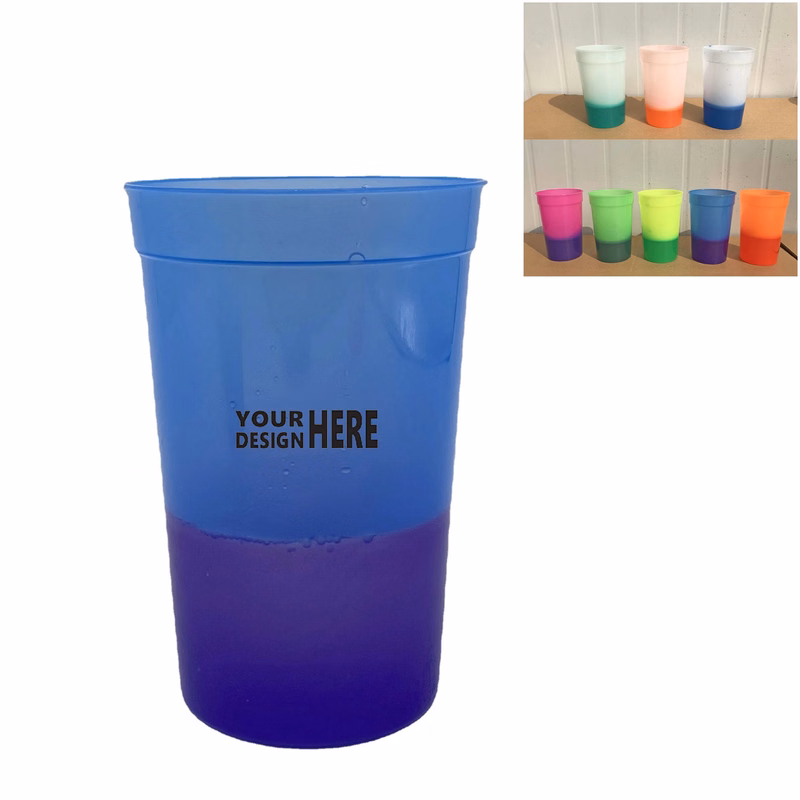 12oz Color Changing Stadium Cups