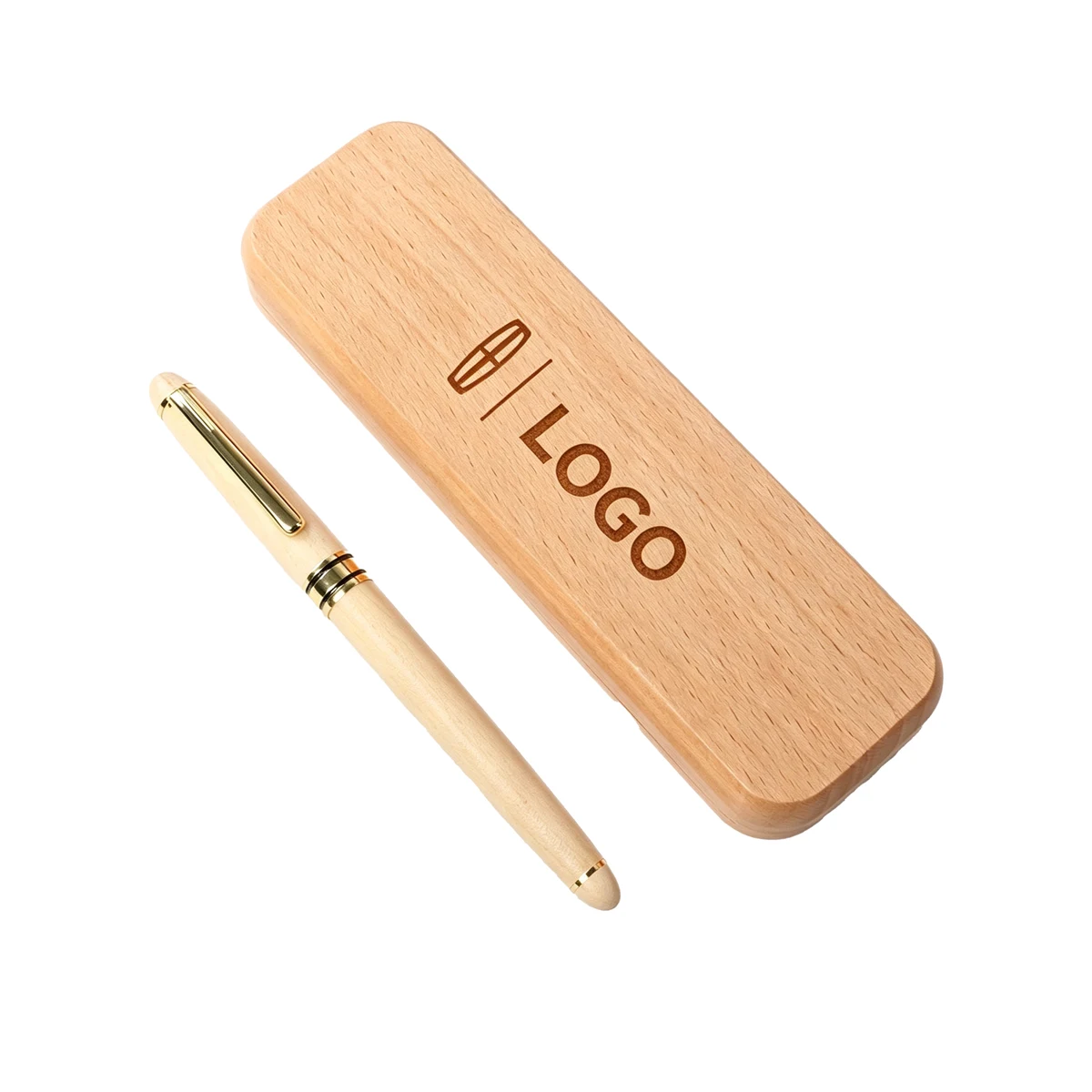 Signature Pen With Beech Wood Gift Box 1