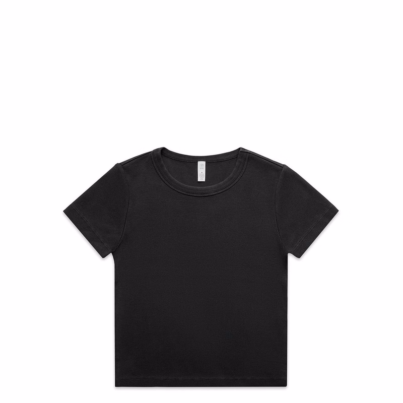Wo's Faded Organic Rib Tee | 4036