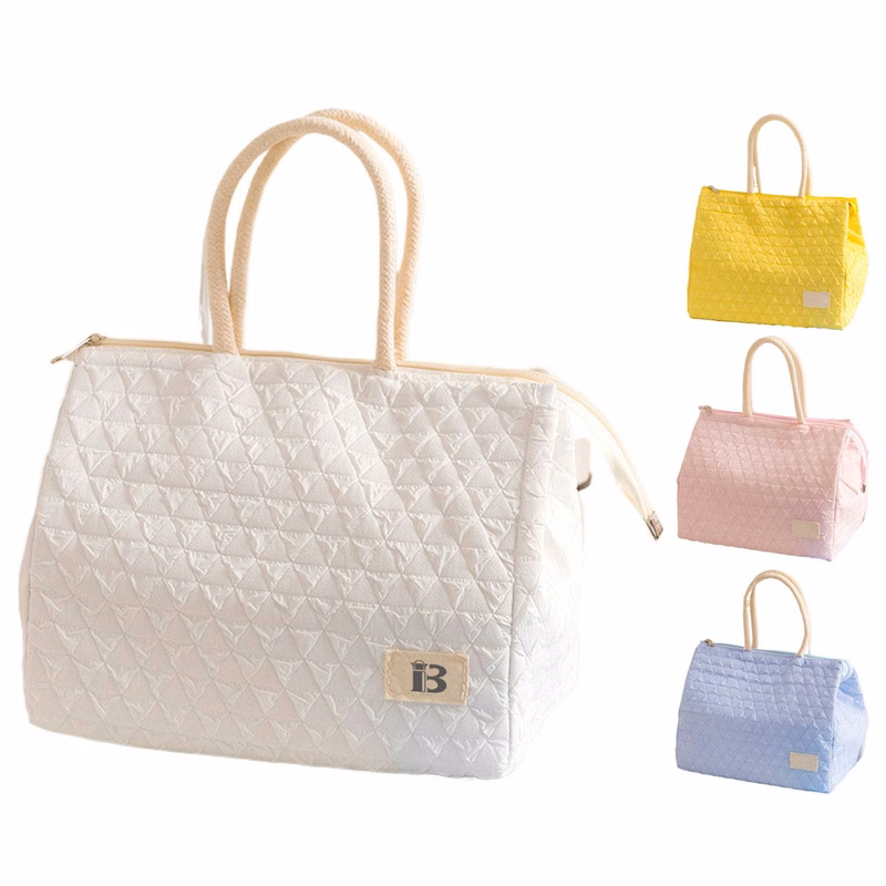 Waterproof Nylon Insulated Lunch Tote Bag Aluminum Lining