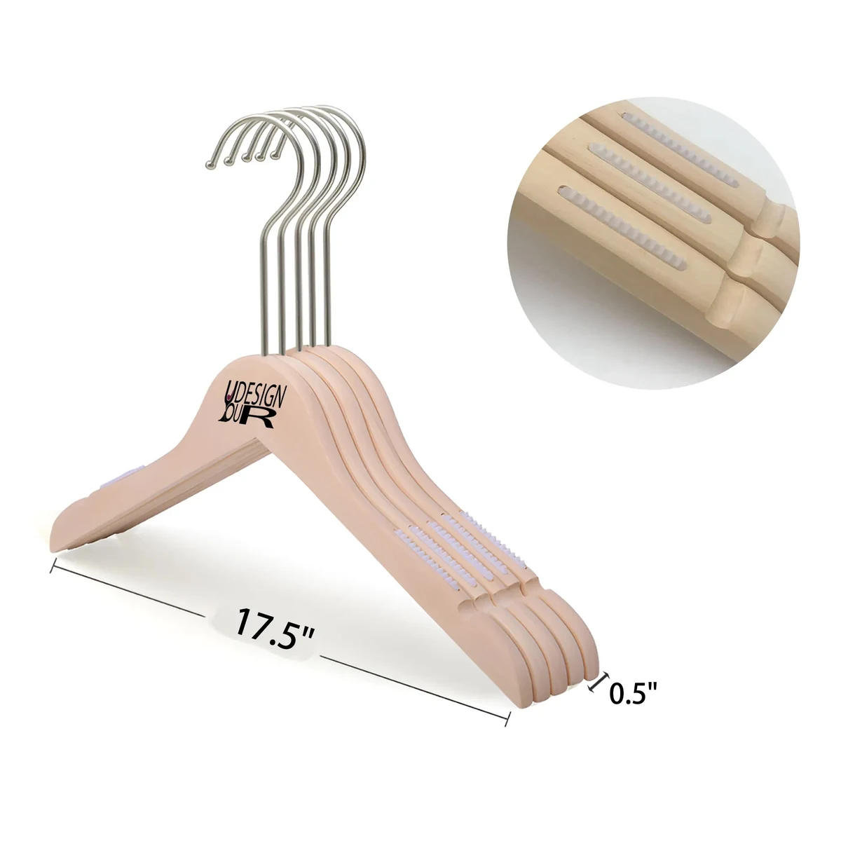MOQ 50 PCS Solid Wood Hanger 1