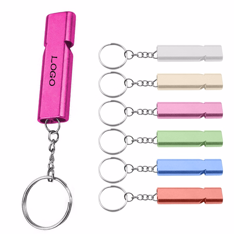 Outdoor Aluminum Alloy Dual Frequency Survival Whistle