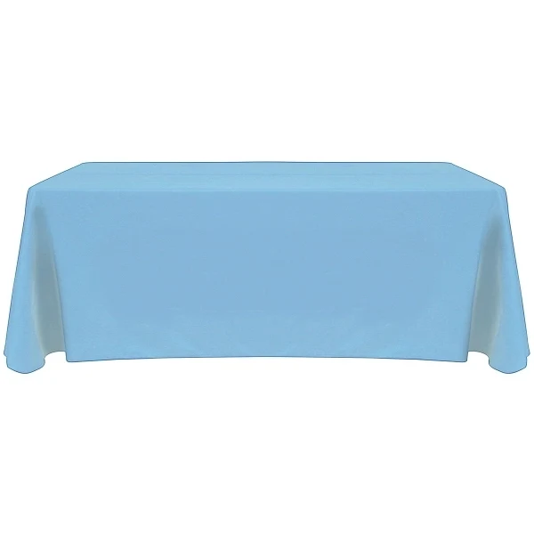 Flat Poly/Cotton 3-sided Table Cover - fits 6' standard tabl 1