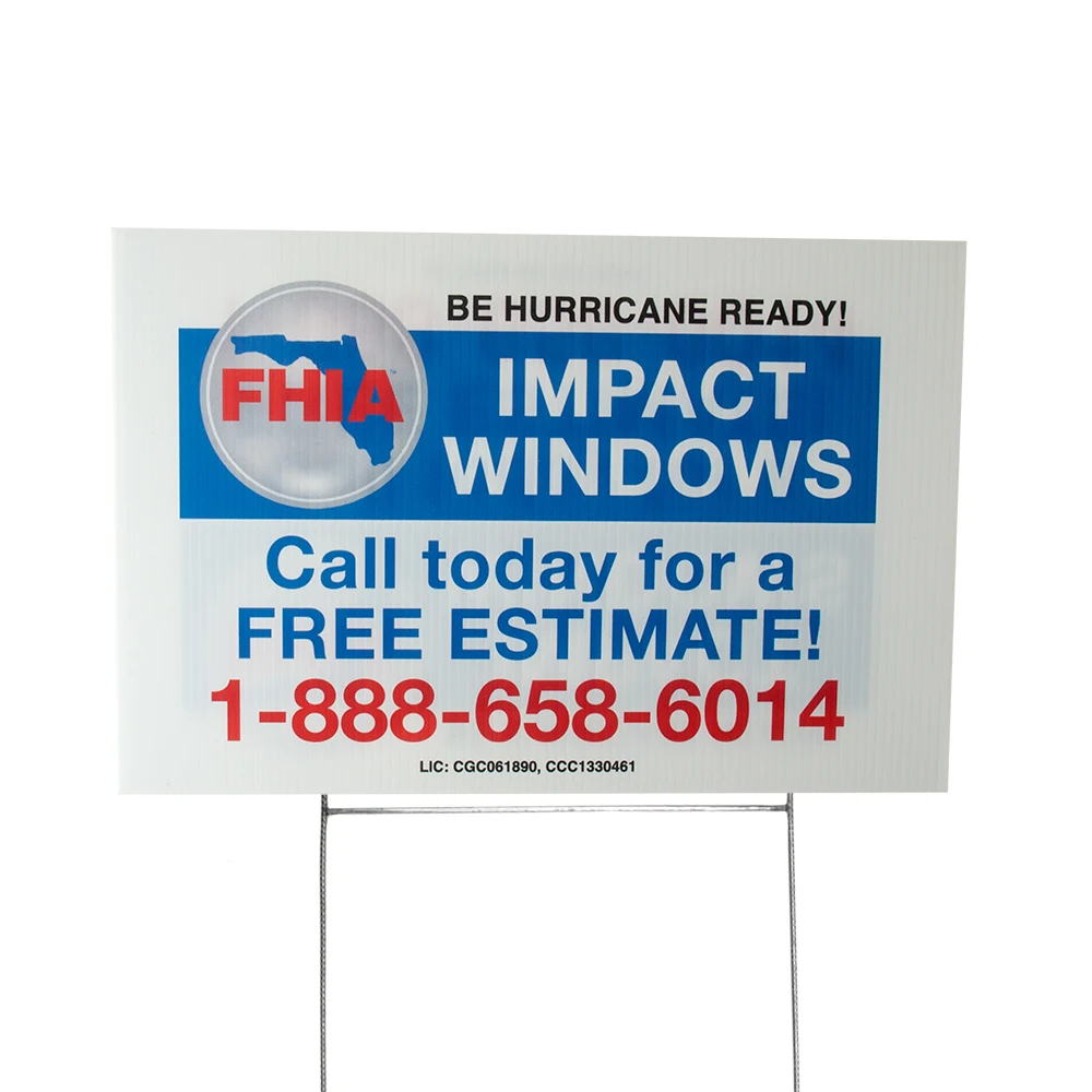 12" x 18" Yard Signs - Digital Full Color Imprint 1