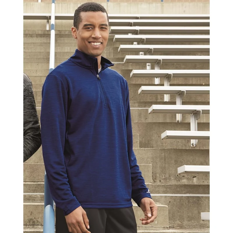 Russell Athletic Men's Striated Quarter-Zip Pullover - QZ7EAM 1