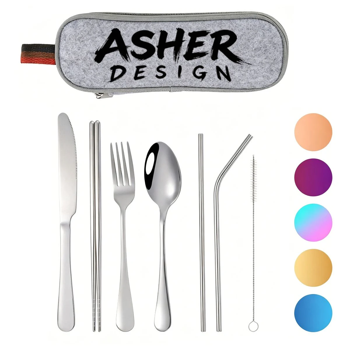 Durable Heavy Duty Travel Cutlery Kit for Outdoor Camping 1