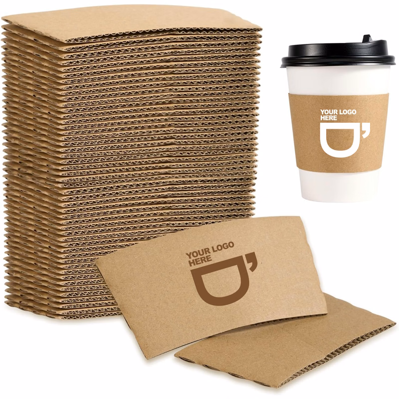 Kraft Paper Coffee Cup Sleeves
