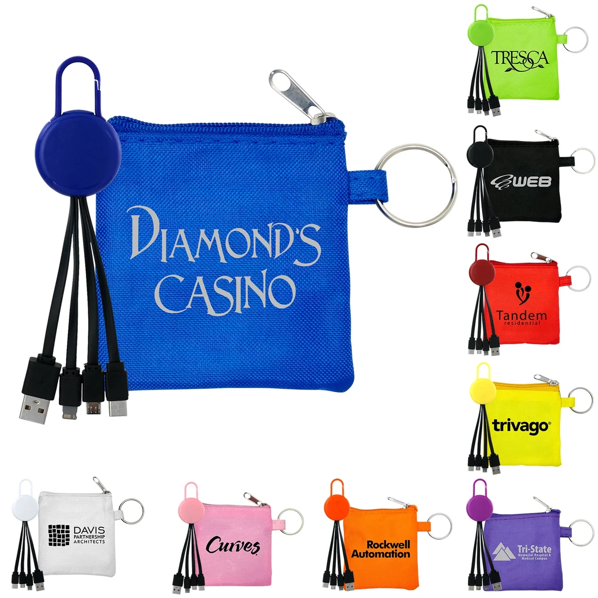 COLORFUL POUCH & CABLE SET 1