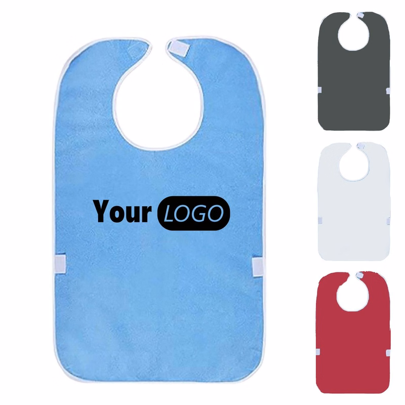 Waterproof  Bib for Elderly Dining MOQ 10 PCS