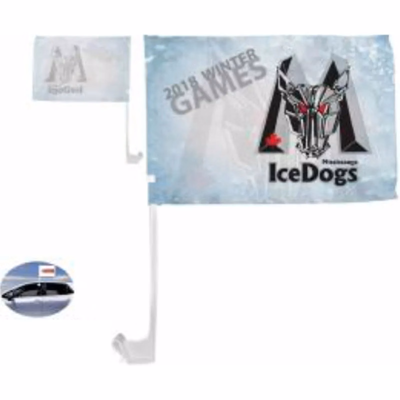 Sublimated Promo Car Flags, 7x11 (15" Promo Duty Pole)