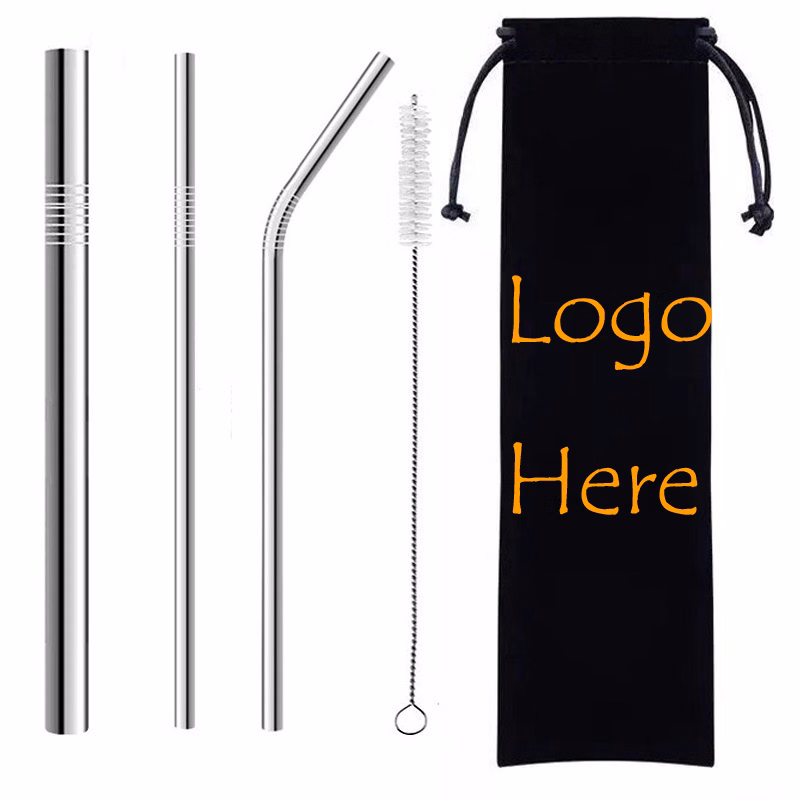 4-In-1 Stainless Drinking Steel Straw Kit