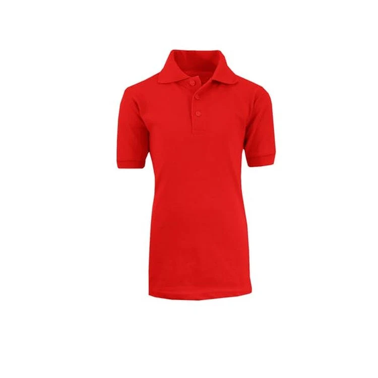 Boys' Uniform Polo Shirts - Red Short Sleeve Size 18 1