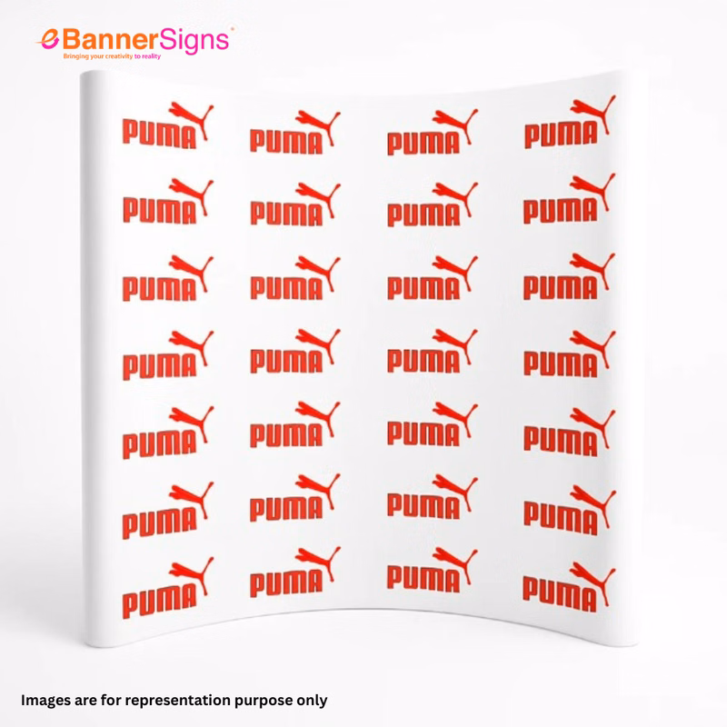 Step & Repeat Curve Pillow Case Backdrop (Graphics + Hardware)