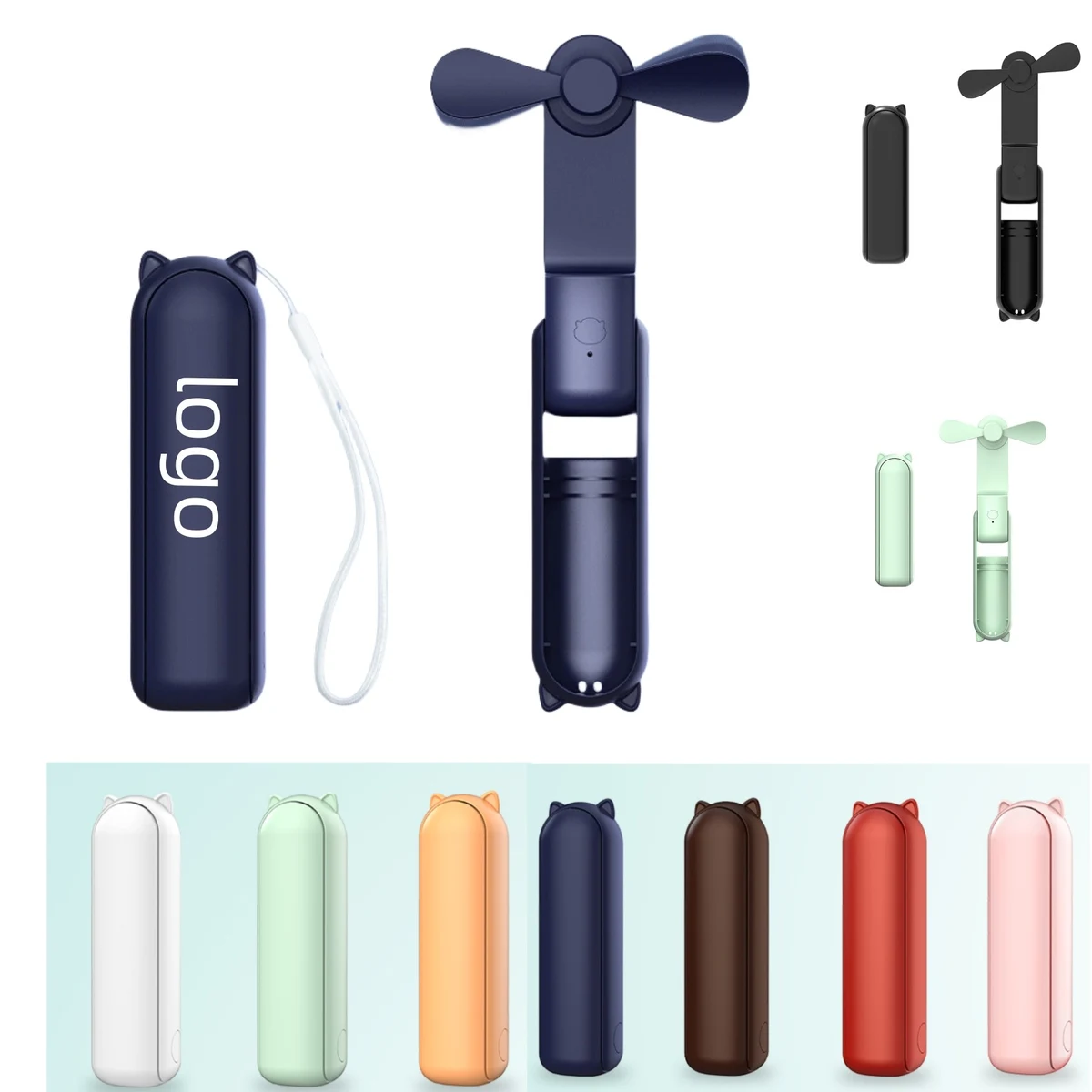 2 in 1 Fans Power Bank USB Fans Hand Fans 1