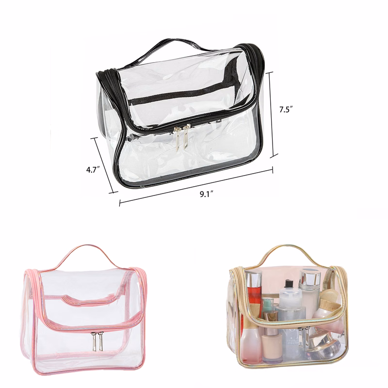 MOQ20 Transparent Portable Waterproof PVC Storage Bag
