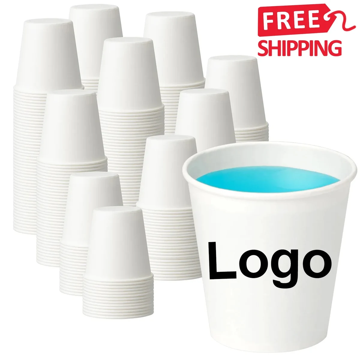 Leak Proof Disposable Paper Cup 3 oz 8 oz 12 oz 16 oz 22 oz 1