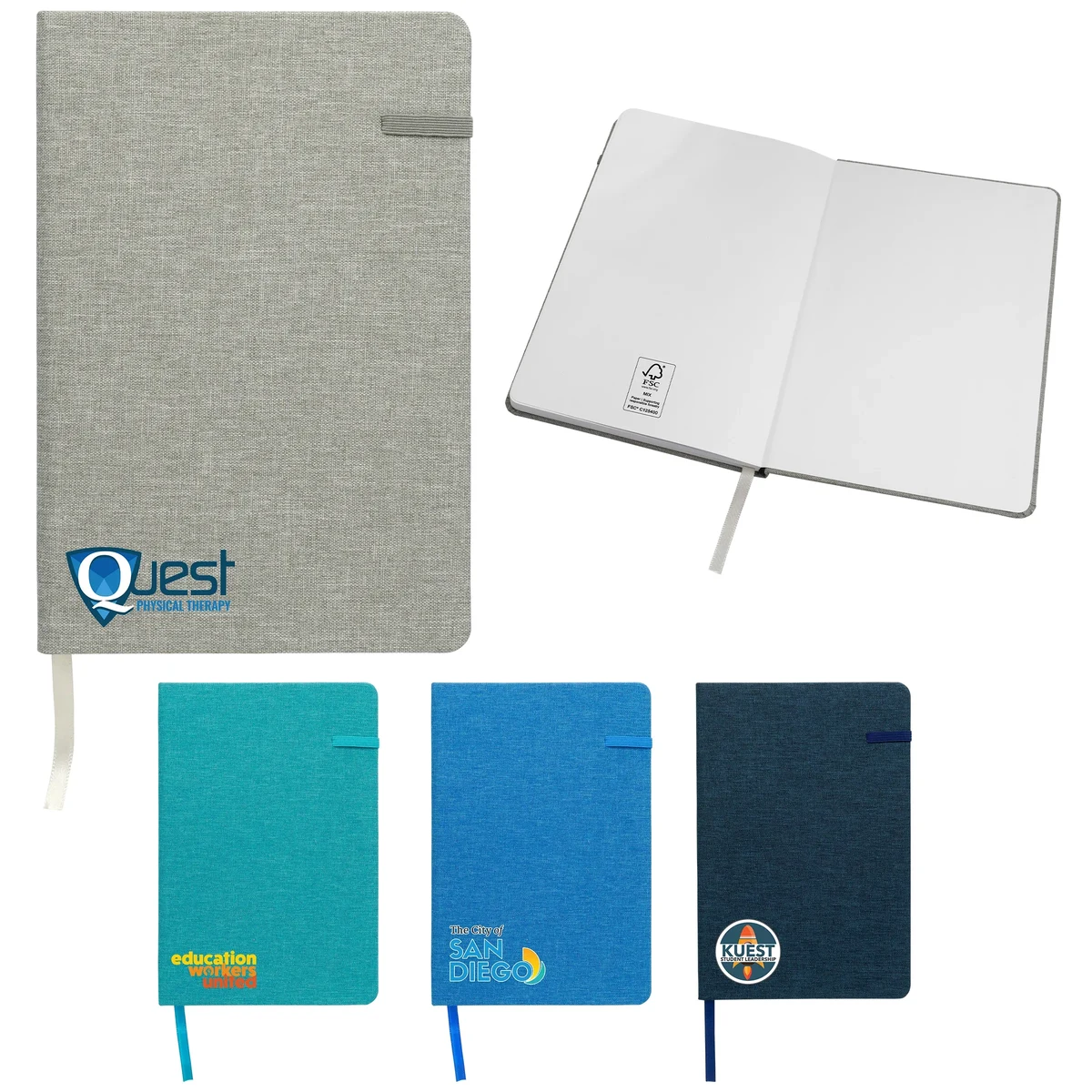 Recycled Heathered Notebook 1