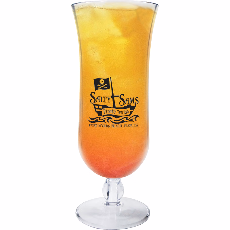 15oz Premium Plastic Hurricane Glass