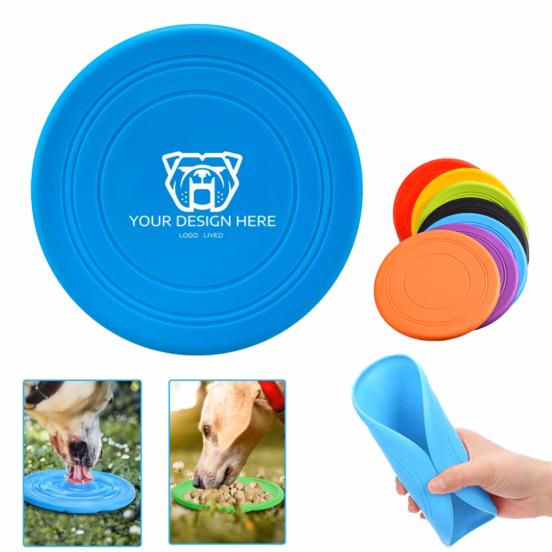 Silicone Frisbee Pet Dog Chewing Stick Toy