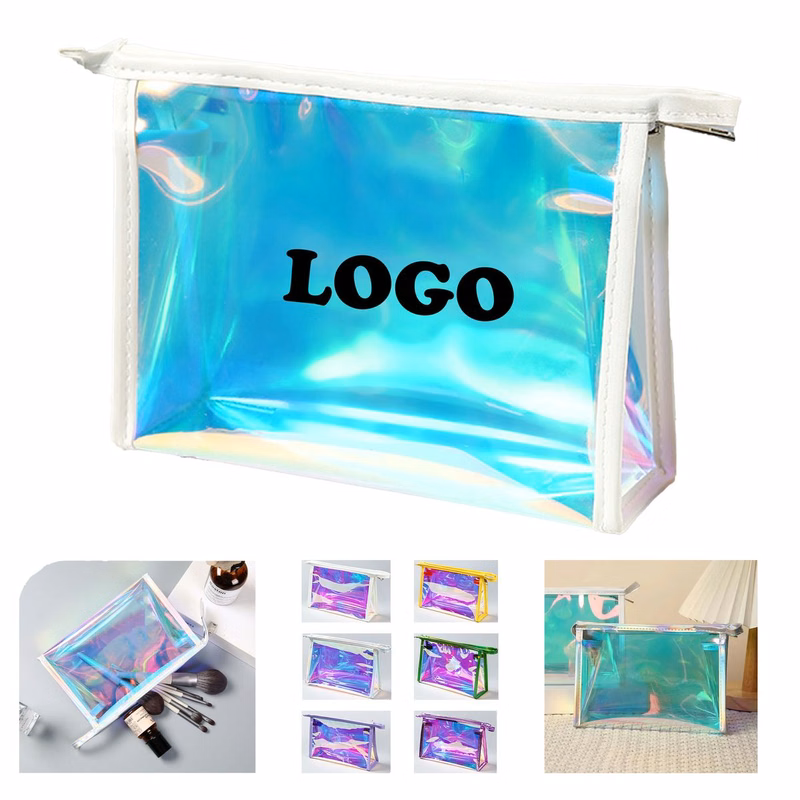 Custom Laser Zipper Pvc Cosmetic Bag