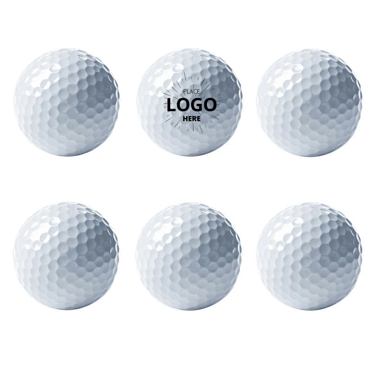 Blank White Practice Golf Ball 1