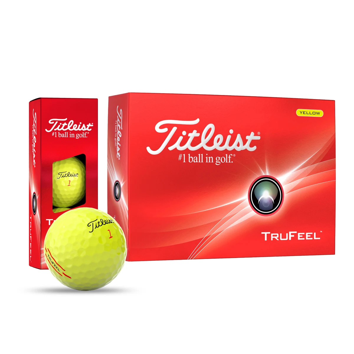 Titleist TruFeel Yellow Golf Balls 1