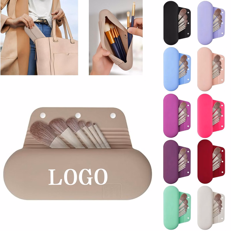 Silicone Magnetic Cosmetic Brush Bag