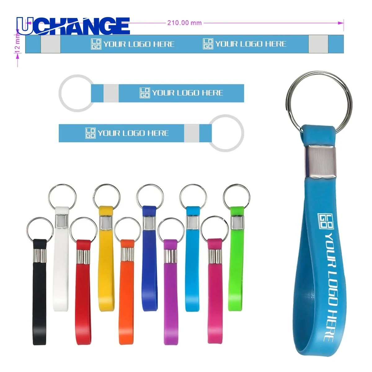 Multicolor Silicone Keychain 1