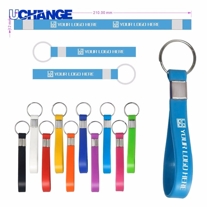 Multicolor Silicone Keychain